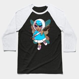 Pink and Blue Fairy Baseball T-Shirt